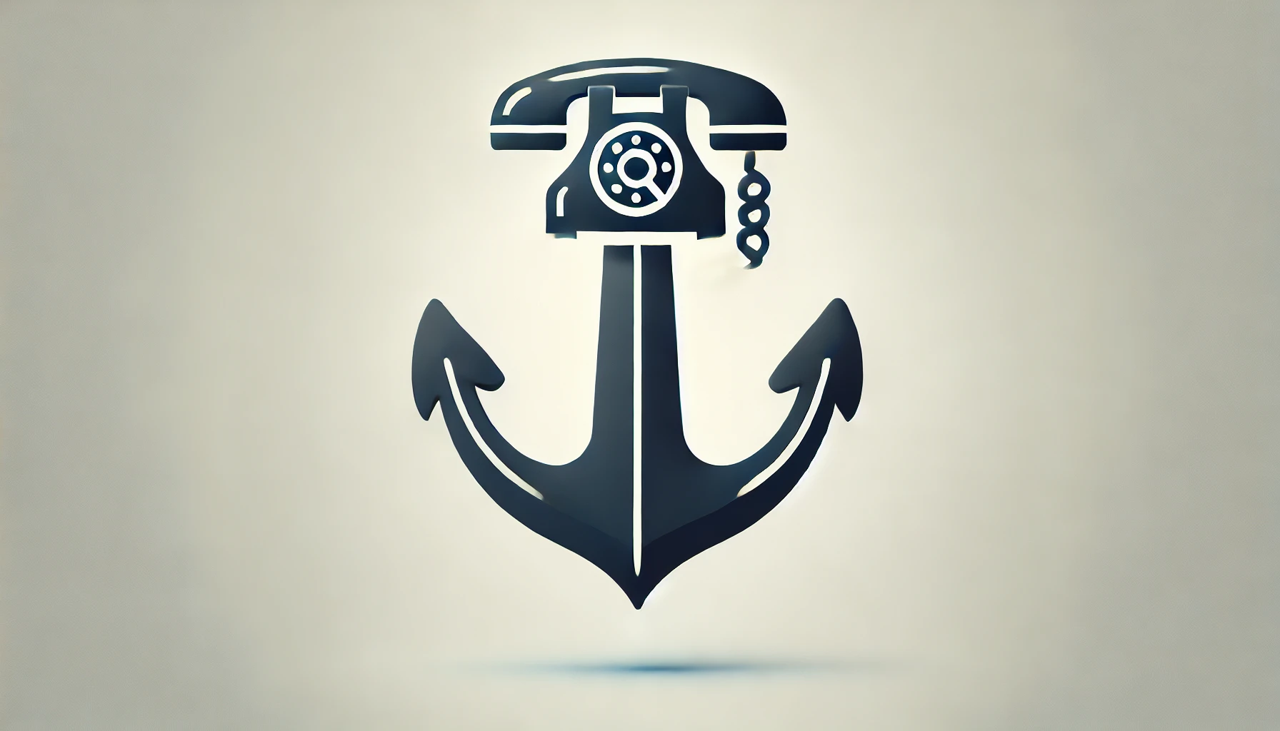 Anchor and telephone icon representing reliable customer service.